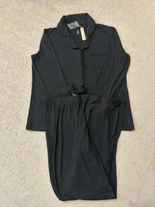 New 100% authentic RRP £120 Large - Skims Ribbed Soft Lounge Sleep Set - Black - Picture 1 of 9