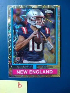 2024 Topps Chrome 1974 Topps Laser Refractor Drake Maye #74TF-3 Rookie RC - Picture 1 of 2