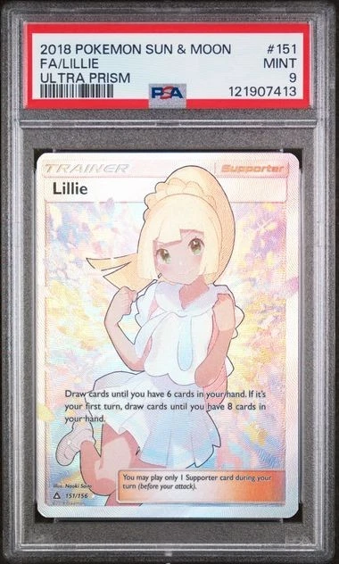 2018 Pokemon Lillie 151/156 Full Art Alternative PSA 9 MINT Ultra Prism - Image 1 of 1
