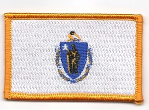 Parche bandera PATCH MASSACHUSETTS ESTADOS UNIDOS AMERICA USA bordado - Bild 1 von 1