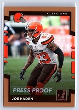 2017 Donruss #26 Joe Haden Press Proof Bronze Excellent