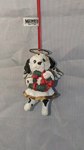 Angel Puppy Dog Hanging Christmas Ornament Midwest Of Cannon Falls - Picture 1 of 7