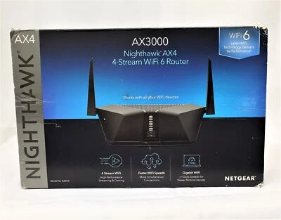 Netgear AX3000 Nighthawk AX4/4-Stream WiFi 6 Router - Image 1 of 4