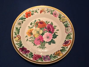 Porzellanteller Allianzwappen GRAFEN VON KAGENECK & WOLFF VON GUDENBERG 19. Jhdt - Bild 1 von 5