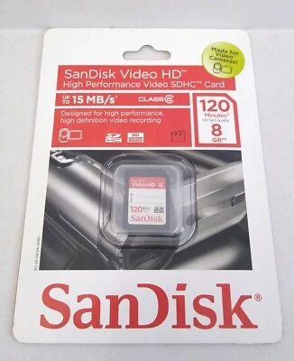 SanDisk 8GB 120 Minutes Video HD SDHC Card - Image 1 of 2