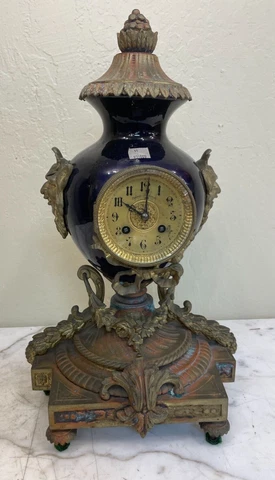 Antique Metal Clock - 19th Century Cover