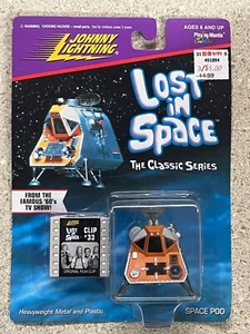 JOHNNY LIGHTNING LOST IN SPACE SPACE POD DIECAST & FILM CLIP #33 New - Picture 1 of 2