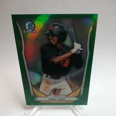 Josh Hart Orioles 2014 Bowman Chrome Prospects Green Refractor #CTP-57 149/150 - Image 1 of 3