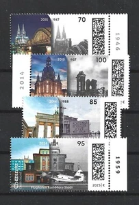 Germany 2022,23,24,25 'Time Trip' History Buildings Before/After 4 MNH Stamps * - Picture 1 of 1