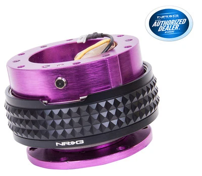 NRG VOLANTE LIBERACIÓN RÁPIDA GEN 2.1 PÚRPURA / NEGRO PIRÁMIDE SRK-210PP-BK Foto 1 de 2