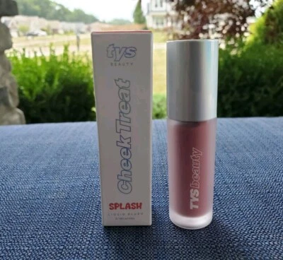TYS Beauty Cheek Treat Splash Liquid Blush Light Pink Full Size New In Box  - Image 1 of 4