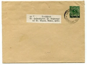 Germany PO Levant 1900 10pa/5pf postal stationery wrapper Mi. S.1 used - Picture 1 of 3