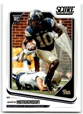 2018 SCORE QUADREE HENDERSON RC PITTSBURGH PANTHERS #405 - Image 1 of 2