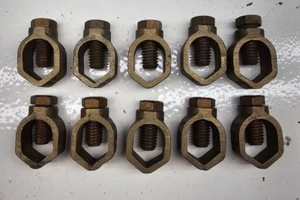 Confezione da 10, Morsetto per Asta da Terra 5/8" 2-10 ABI 2192 Interramento Diretto - Foto 1 di 11