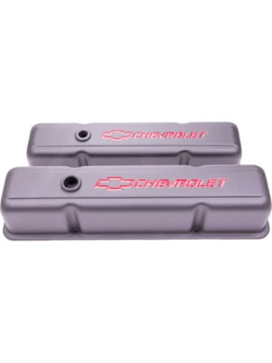 Proform S/B Chev Valve Cover Tall Design Black Wrinkle/Bafl (141-751) - Image 1 of 4