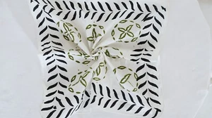 Bandana Boho, Bandana Hombre Mujer 100% Algodón Bandana, Bandana Estampado Mano Bloque - Imagen 1 de 7