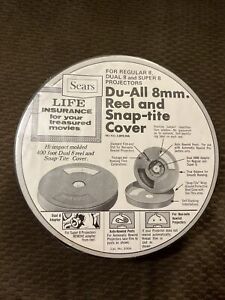 Vintage Sears Du-All 8mm Film Reel And Snap-tite Cover Dual Super Projector NOS