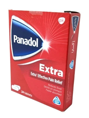 Panadol Extra, Extra Effective Pain & Fever Relief, Gentle - (24 Taplets) - Image 1 of 3