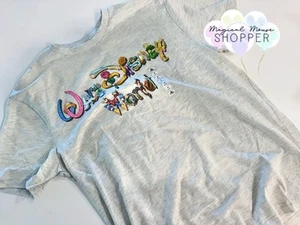 Disney Parks Shirt 2025 WDW Princess Character Letters Gray Adult XL - Picture 1 of 2