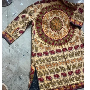 Vintage Quilted Jacket,, India, Mandala, Tapestry Coat, Smithsonian - Picture 1 of 9