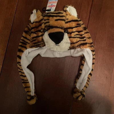 ¡NUEVO CON ETIQUETAS! True Gear North Juniors Niños TIGRE Peluche Suave Divertido Animal Gorro Bombardero Sombrero  Foto 1 de 4