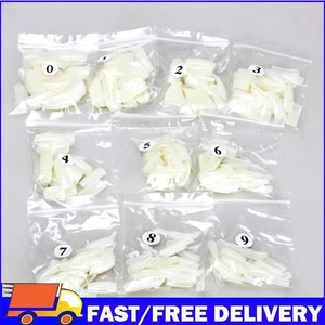 500Pcs Nude White False Nails Nail Art Tips Extension Nail Tips for Women Girls - Zdjęcie 1 z 10