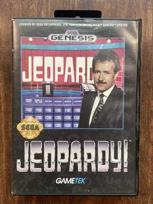Jeopardy (Sega Genesis, 1992) - Very Good CIB (Open box) - Image 1 of 4