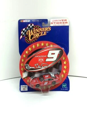 Bill Elliott NASCAR 1/64 Diecast Winners Circle Driver Sticker Collection NUEVO Foto 1 de 3