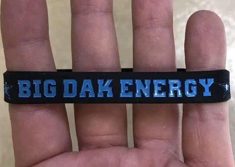 Dallas Cowboys ”Big Dak Energy" Dak Prescott Wristband Bracelet Cover