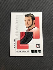 2007-08 ITG BETWEEN THE PIPES CAM WARD CREASE-CUT EMBLEM PATCH #ed 1/1
