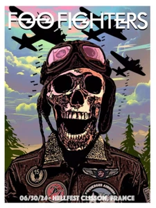 Foo Fighters Hellfest, Clisson, France 06/30/24- REPRINTED - Picture 1 of 6
