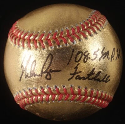 NOLAN RYAN Signed Baseball Inscribed "108.5 MPH Fastball" - PSA - Image 1 of 2