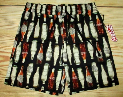 MENS COCA COLA X FOREVER 21 CASUAL DRAWSTRING LIGHTWEIGHT SHORTS SIZE L - Image 1 of 2