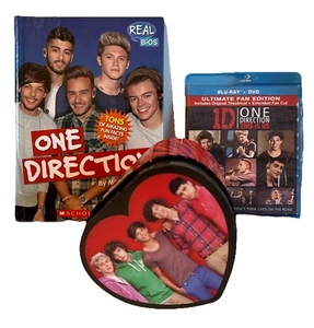 One Direction: Heart Shaped Jewelry Box; Real Bios Book; This Is US Blu-Ray +DVD - Picture 1 of 23
