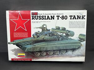 NOB Lindberg 1/35 Scale RUSSIAN T-80 TANK Model Kit (c.1991) - 76004 [HT5]