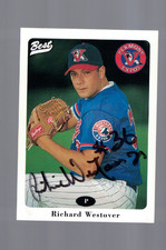Richard Westover Vermont Expos 1996 Minor League Signed Card W/Our COA