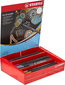 Metallic Premium Stabilo Pen 68 Filzstift Gold Silber Filzschreiber Farben Set - Bild 1 von 1