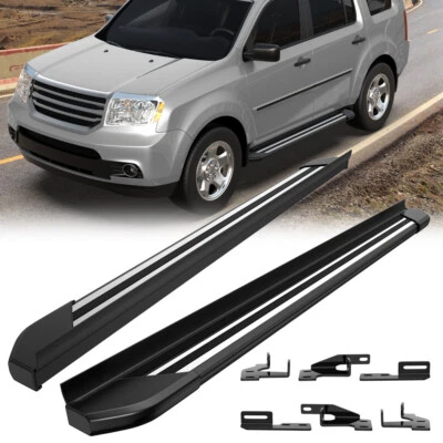 4'' Neft Bars Side Steps Running Boards Assembly For 2009-2015 Honda Pilot 4-Dr Foto 1 de 4