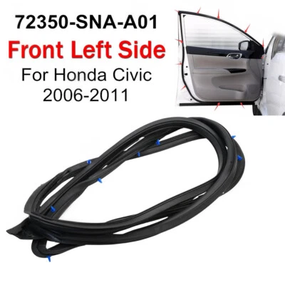 For CIVIC Sedan 2006-2011 Front Left Door Weatherstrip Opening Sealing Strip - Изображение 1 из 4