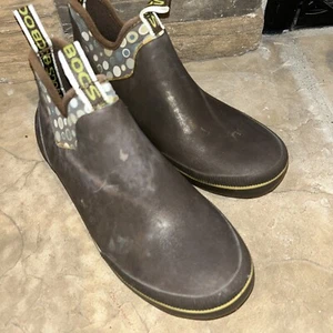 Bogs Nonslip Rubber Bottom Ankle Rain Booties Women’s Size 8 Waterproof Brown - Picture 1 of 6