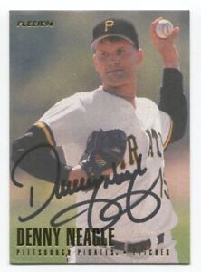 1996 Fleer Denny Neagle Signed Baseball Card Autographed AUTO #530