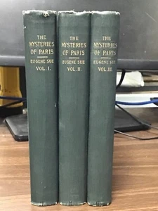 The Mysteries of Paris in Three Volumes - 1900 - by Eugene Sue - Vol. I-III - Picture 1 of 6