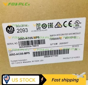 NEW Allen-Bradley 2093-AC05-MP5 Kinetix 2000 Integrated Axis Module 2093AC05MP5 - Picture 1 of 1