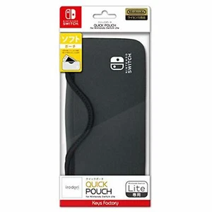 QUICK POUCH for Nintendo Switch Lite Charcoal Gray - Picture 1 of 3