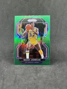 2021-22 Panini Prizm - Green Prizm #248 Magic Johnson - Bild 1 von 2