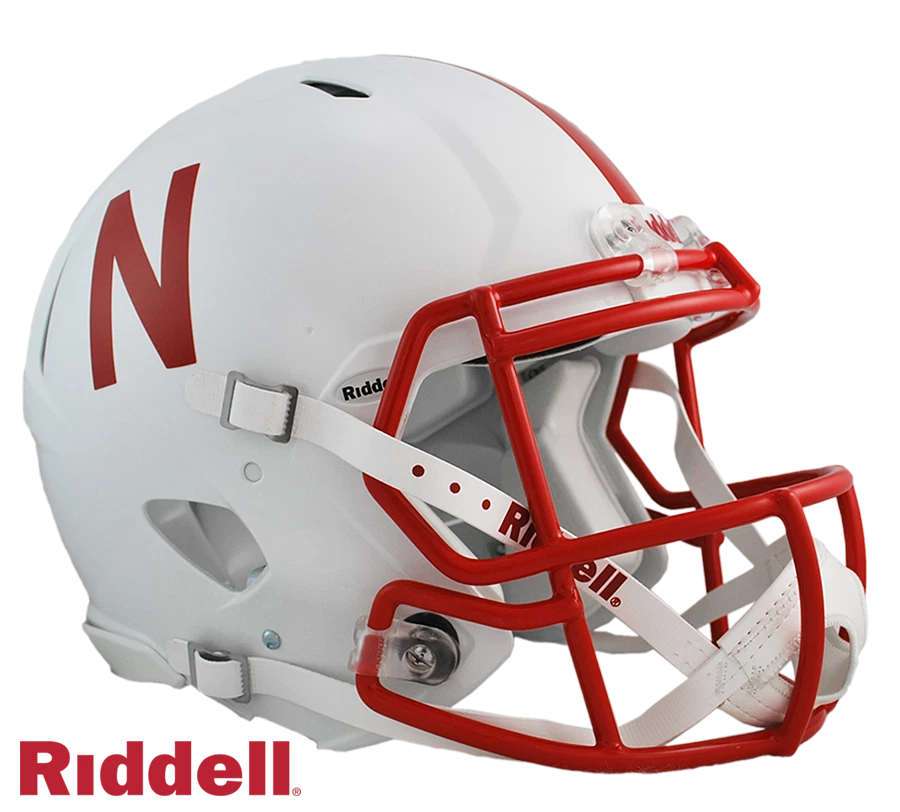 NEBRASKA CORNHUSKERS NCAA Riddell SPEED Full Size Authentic Football Helmet - Image 1 of 3