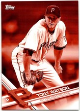 2017 Topps Red Jumbo 5x7 Tony Watson 2/5 Pittsburgh Pirates #PIT-16