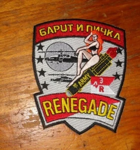  ARMY AVIATION PATCH, R TRP, 3RD SQUADRON 4TH CAVALRY RGT, RED HEAD BIKINI GIRL - Picture 1 of 1