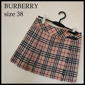 BURBERRY LONDON BLUELABEL Mini Skirt Wrap Skirt Wool Size38(US:S) - Picture 1 of 14
