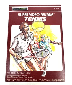 Tennis Sears Super Video Arcade (Intellivision, 1980) Complete In Box (TESTED) - Picture 1 of 8